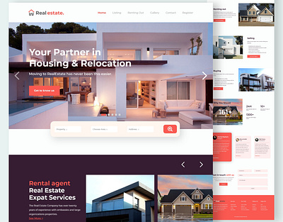 Real Estate Homepage Design apps ui bootstrap responsive ui design digitalserviceproviders freelancedesign freelancegraphicdesigner graphic design home page ui landing page design real estate real estate ui ux responsive ui sham uiux ui ui designer uiux unique ui design web ui website websiteagency