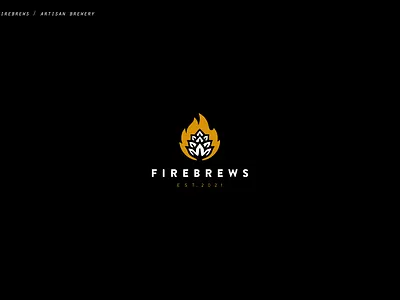 FIREBREWS logo artisan beer branding brewery logo logotype mark