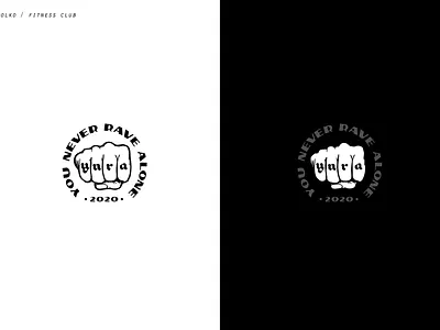 You Never Rave Alone branding design festival fist hand icon logo logotype music rose