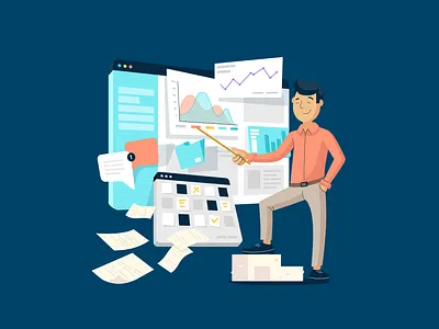 People interacting with the platform accessibility branding computer governance illustration interaction laptop management people platform project web website