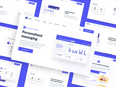 Apteo - more apteo clean dashboard design homepage icons illustration landing page marketing website product design product designer saas ui ux web design web design agency