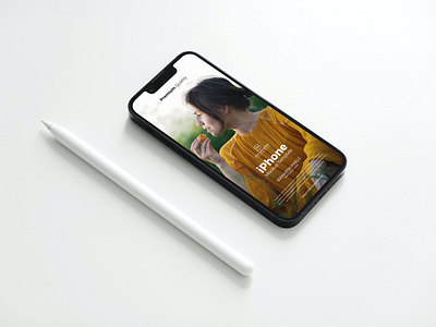 Free Premium iPhone Mockup Template ui ux