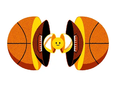 🏀🏈⚾️ baseball basketball football