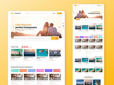 Homepage Orange Website figma ui ux website