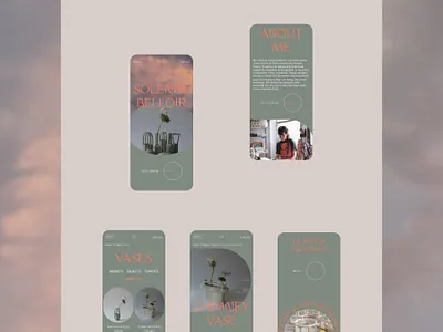 Ceramics store Adaptive Website adaptive adaptivewebsite ceramics design e commerce figma green store ui ux web webdesign website