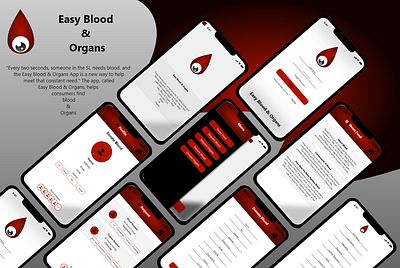 Easy Blood & Organs animation branding graphic design mobile app motion graphics new design prototype ui ux