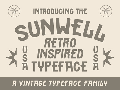 Sunwell Typeface arizona badge design cowboy font font design gritty hand handmade handmade font italic label font moto new font out west summer sun sunwell typeface vintage font west design western