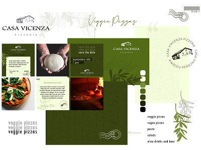 Pizzeria Branding branding design graphic design icon illustration logo typography