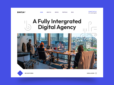 Digital Agency Header agency digital header header design hero image orix sajon ui designer visual designer web web design web designer web header website