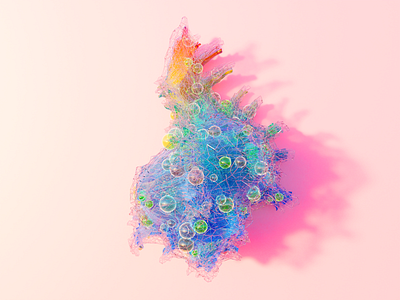 Abstract Seashell 3d 3dart abstract art blender blendercommunity branding cinema4d cryptoart cycles design graphic design illustration modern nft nftart octane render soft ui