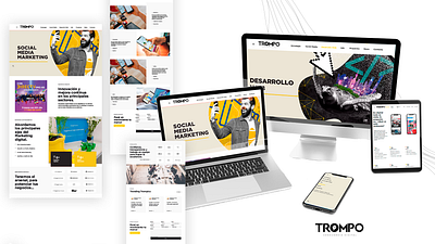 Trompo Agencia WEB agencia branding design designer diseño grafico graphic design illustrator lookfeel mkt photoshop ui