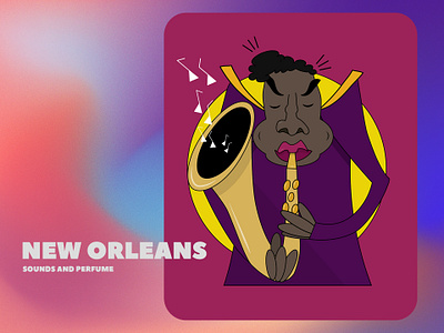 NEW ORLEANS ILLUSTRATION adobe illustrator branding design digital digital art illustration illustrator jazz jazzman logo music tasha metamorfosis vector