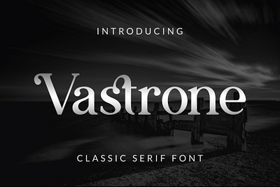 Vastrone | Classic Serif Font bold book classic design film font ligature magazine retro font serif simple stylist trendy typeface vintage