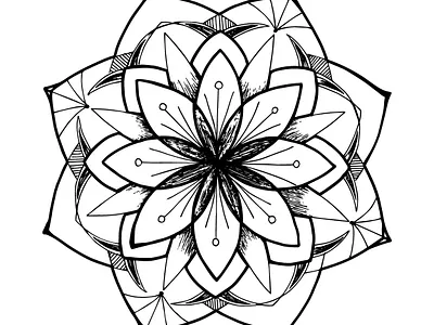 mandala graphic design illustration logo mandala vector