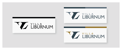 Villa Liburnum Full Logo branding design logo typography vector
