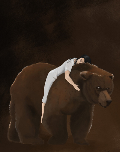 The Bear character design concept fantasy illustration photoshop