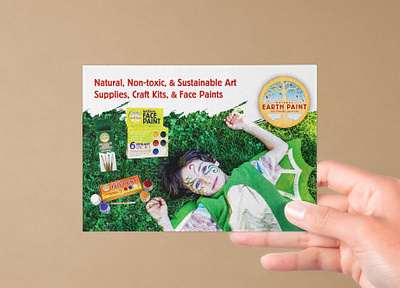 Natural Earth Paint Wholesale Kids' Art Postcard Design all natural card card design design design intern graphic design intern work mail mailer post postcard postcard design promo promotional wholesale