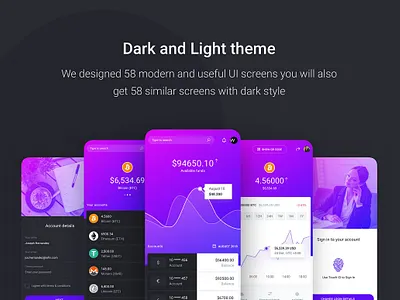 IOWallet - Crypto & Banking Apps Kit accounting bank banking bitcoin blockchain budget charts credit card crypto cryptocurrency dashboard deposit ethereum finance fintech invoice market paypal transaction wallet