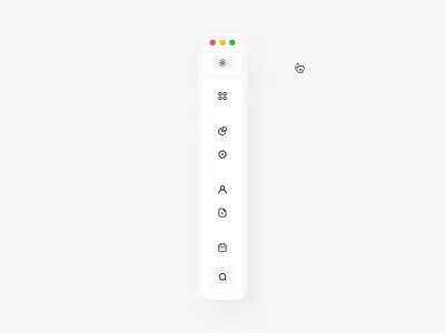 Sidebar Navigation - Light version admin animation clean dashboard dashboard ui drop down input marketplace menu minimal nav nav bar navigation panel project sidebar spoiler tab uiux webdesign
