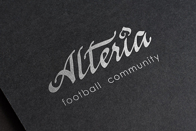 Logo for russian football community Alteria branding design graphic design logo typography vector