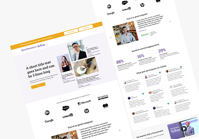 Social Proof Program Landing Page design landing page ui ux web design