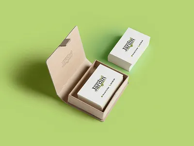 Jardin Logo & Business Card Design branding design logo print typography