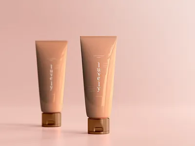 Luvely cream branding design logo