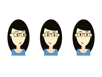 Set of Emotions v2 design emotions figma flat design graphic design human face ui