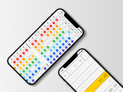 Habit streak tracker app concept app brutalist colors habit tracker habits ios modernist rainbow