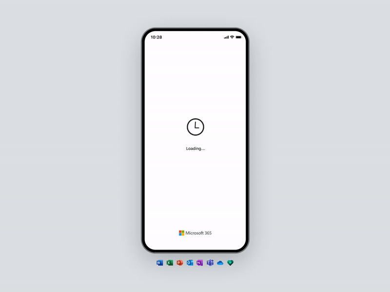 Purchase loading animation — Microsoft 365 animation app icons loading microsoft mobile morphing payment processing purchase status ui ux