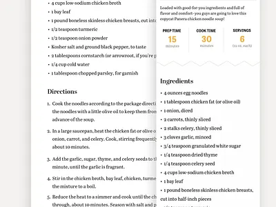 Tasting Table Recipe Card branding design food graphic design recipes ui design visual design