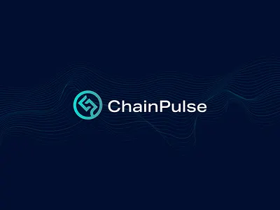 ChainPulse logo ai artificial intelligence branding chainplus concept digital market icon logo