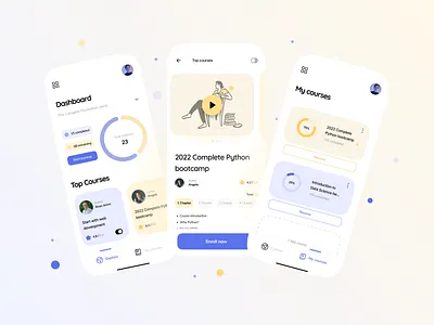 Online Course App app application course digital product figma illustration ios ios mobile app mobile mobile app online study study study app training training app ui user experience user interface ux uxui