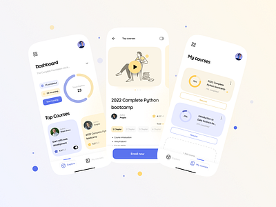 Online Course App app application course digital product figma illustration ios ios mobile app mobile mobile app online study study study app training training app ui user experience user interface ux uxui
