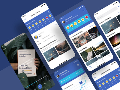 Emotion Tracker Mobile Apps application apps healing health mental mental health mobile mobile apps mobile kit ui kit