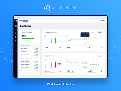 iQuartic - UX/UI Design b2b design insurance insurtech interface neuron optimization product design ui ux ux design workflow workplace worktech