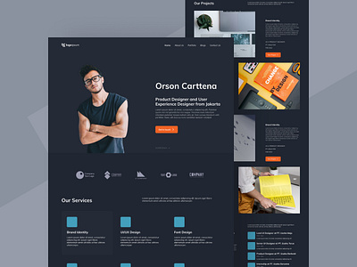 Creative Portfolio Website blog brand creative homepage landing landing page personal portfolio ui design web design website