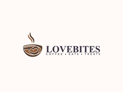 LoveBites Logo | Coffee Shop Logo a b c d e f g h i k bites branding branding identity coffee coffee logo coffee shop logo coffee treat logo design graphic design l m n o p q r s t v x y z logo logo design logos love lovebites logo minimalist monogram restaurant logo shop logo