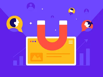 Tips to boost website audience engagement . 3d animation branding brucira collaboration design developer graphic design hiruttl icon illustration innovation landing page logo motion graphics office productivity purple ui ux design
