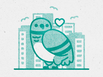 Friends, not vermin bird cute design flat graphic icon illustration illustrator kawaii