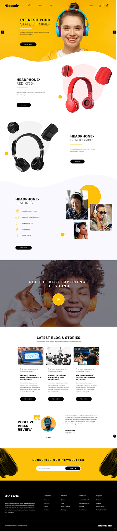 Boom - Bossch Shopify Theme design ecommerce graphic design responsive shopifytheme theme ui web design webdeveloper website