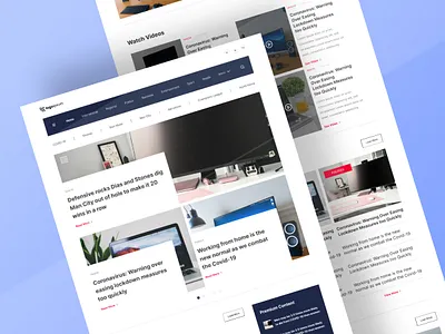 News Editorial Website article blogger editorial homepage journalist landing landing page news ui design web design website