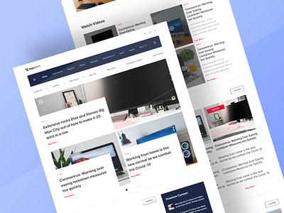News Editorial Website article blogger editorial homepage journalist landing landing page news ui design web design website