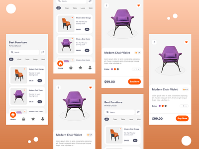 Furniture ECommerce App UI