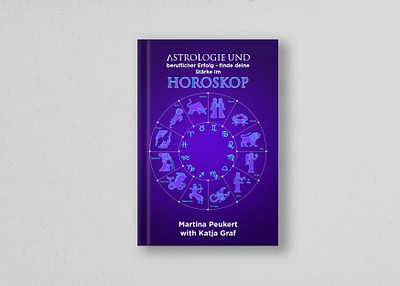 Horoscope Book Cover Design book book cover desing design horoscope illustration minimal purple typography