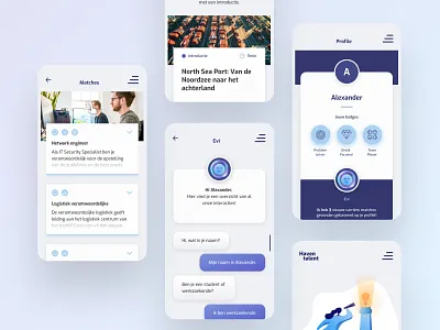 Haventalent branding design digital design illustration logo ui ux vector