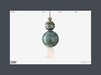 Lasvit Concept - Day / Night switch animation black day decor design detail ecommerce furniture interaction minimal motion night product showcase switch typography ui ux website white