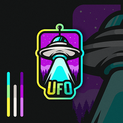 UFO Spaceship Logo Design aliens logo space spacecraft spaceship ufo ufos