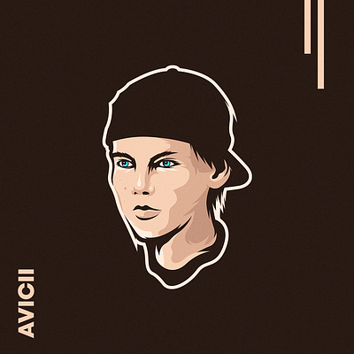 Avicii Vector Portrait avicii illustration portrait tim berg tim bergling vector illustration vector portrait