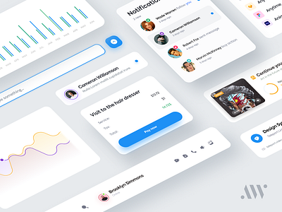 Design System Components | AnywhereWorks DS anywhereworks button cards chart clean component design design system graph input interface isometric message notification popup product design progress bar ui ui elements ux